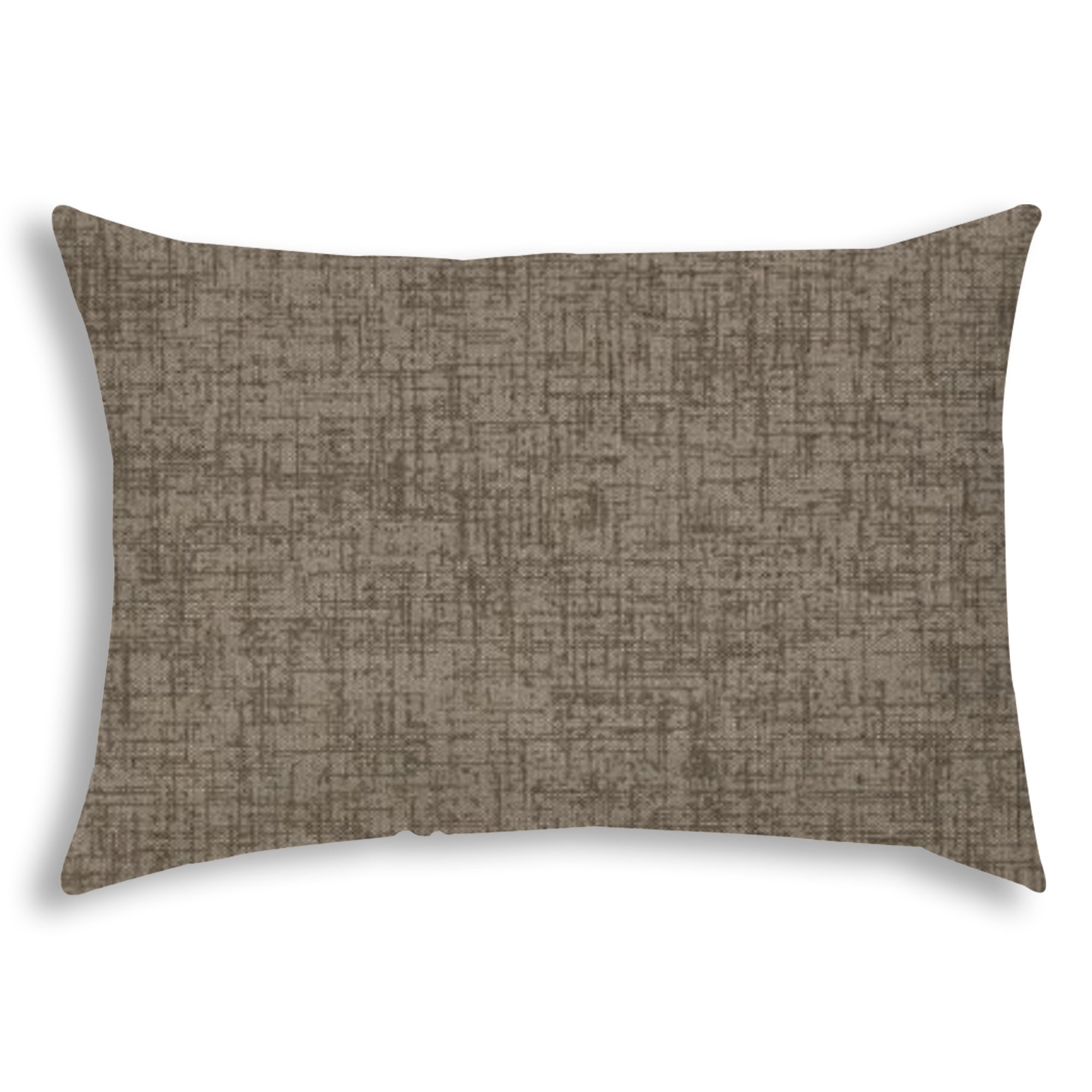 WEAVE Medium Taupe Indoor/Outdoor Pillow - Sewn Closure