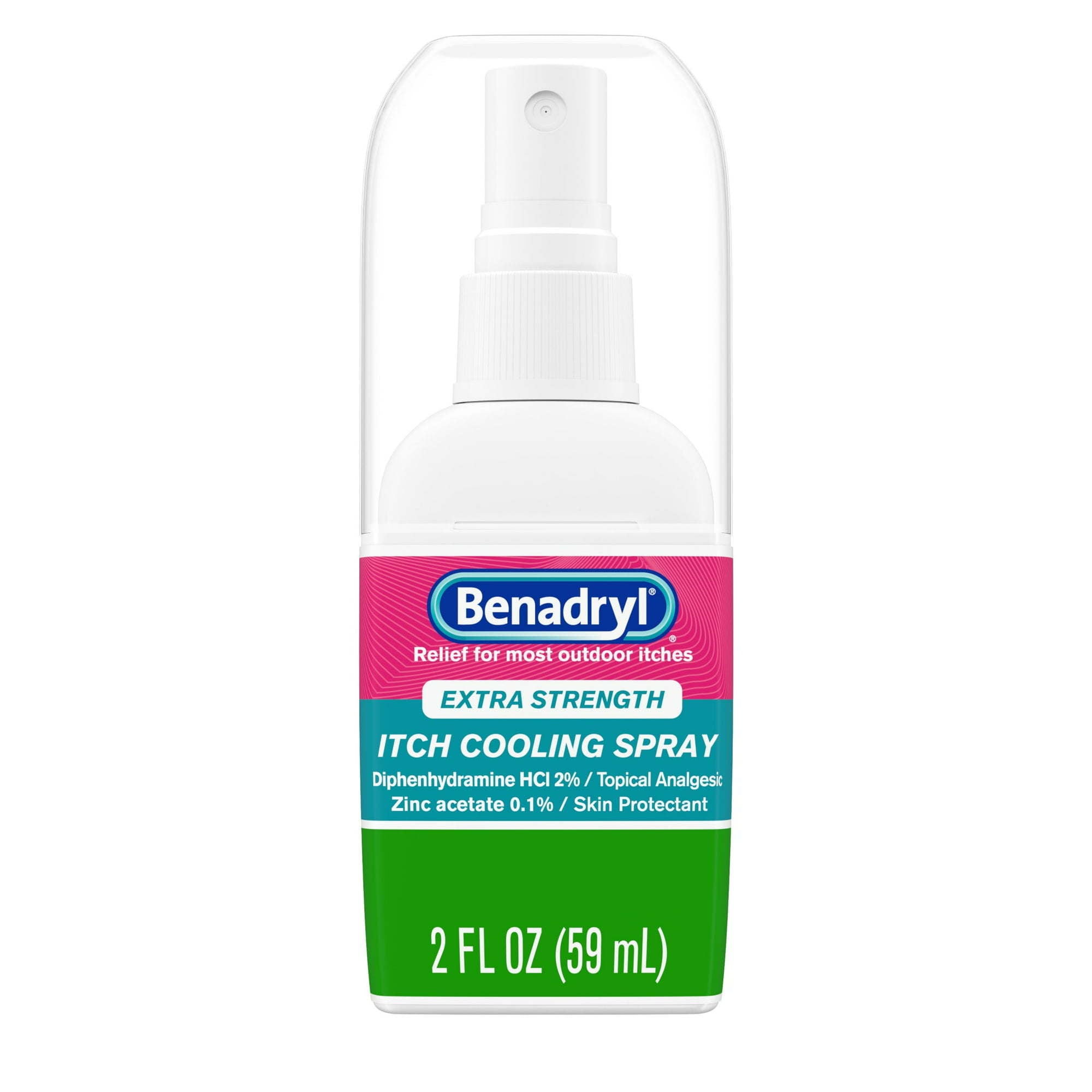 Benadryl Extra Strength Anti-Itch Cooling Spray, Travel Size, 2 fl oz
