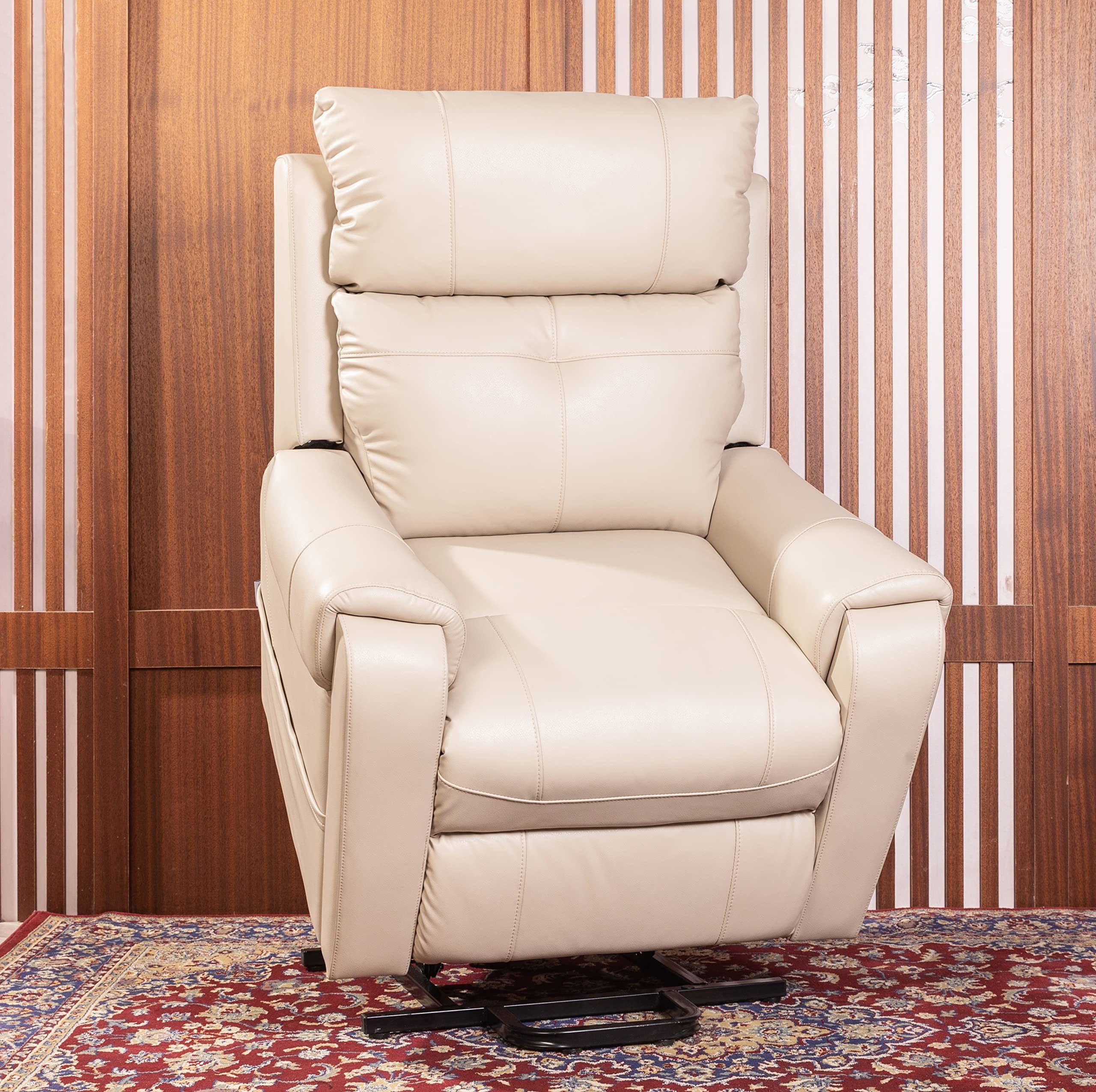 Lehboson Lift Chair Recliners, Electric Power Recliner Chair Sofa for Elderly, (Common, Beige)