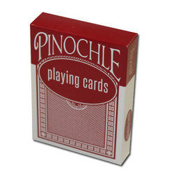 Single Red Deck Pinochle Playing Cards