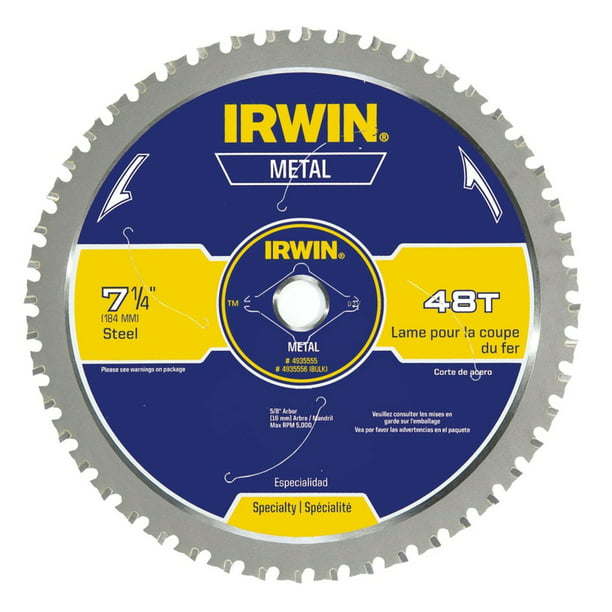 Irwin Metal Cutting Blades, 7-1/4-Inch, 48 Teeth