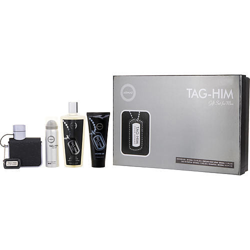 ARMAF TAG HIM by Armaf EDP SPRAY 3.4 OZ & SHOWER GEL 3.4 OZ & PERFUME BODY SPRAY 1.7 OZ & SHAMPOO 8.4 OZ