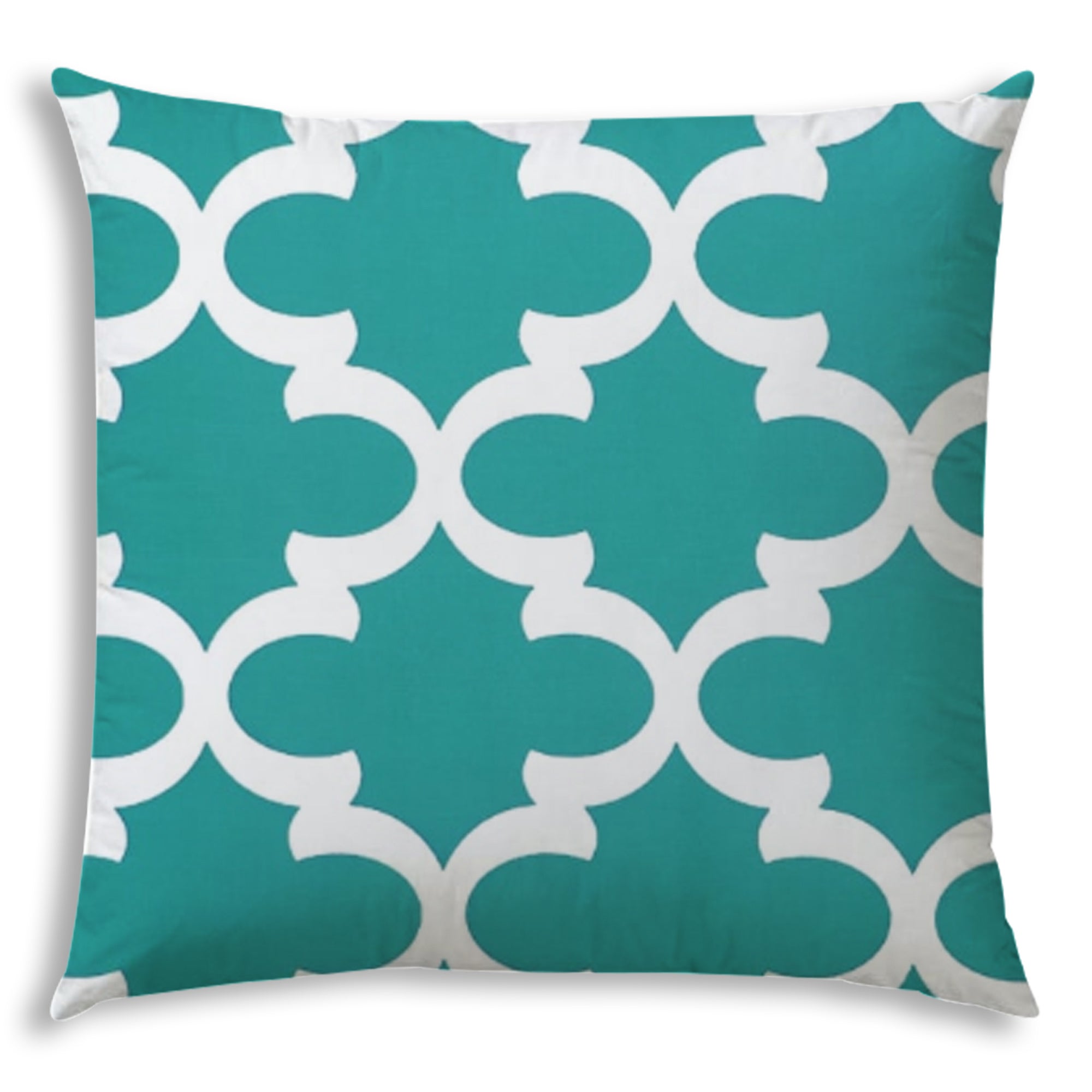 FLANNIGAN Turquoise Indoor/Outdoor Pillow - Sewn Closure