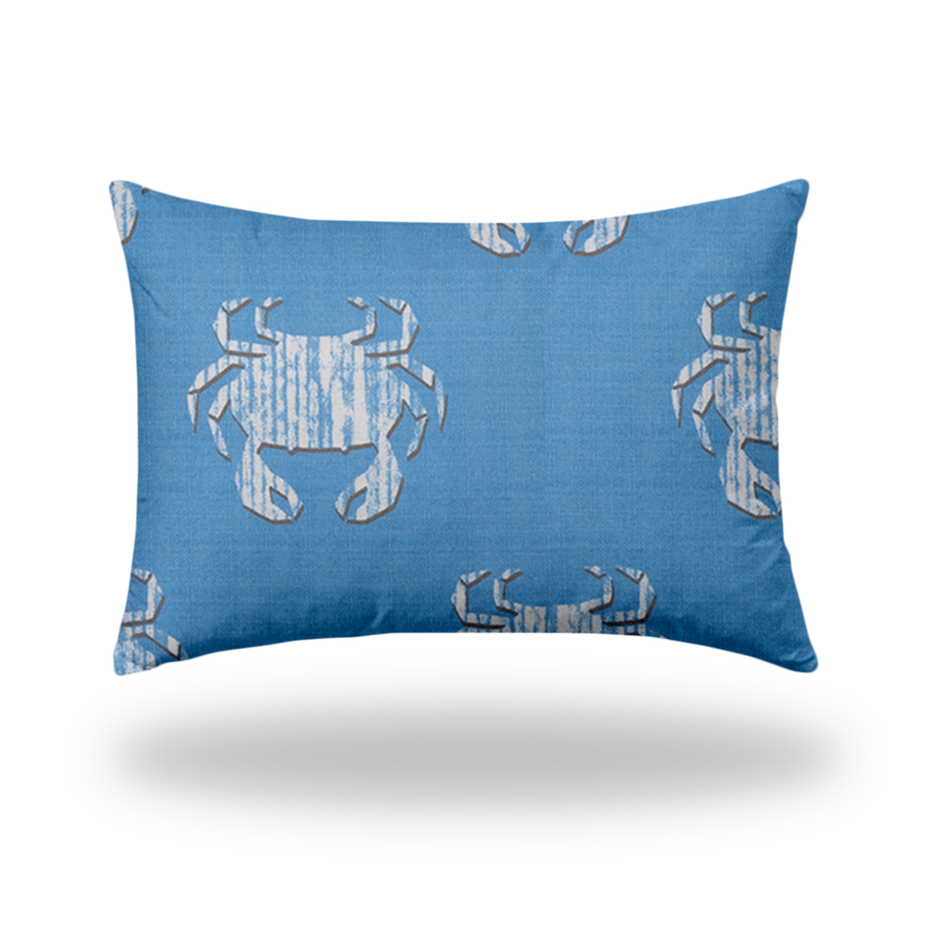 CRABBY Indoor/Outdoor Soft Royal Pillow, Envelope Cover with Insert, 14x20