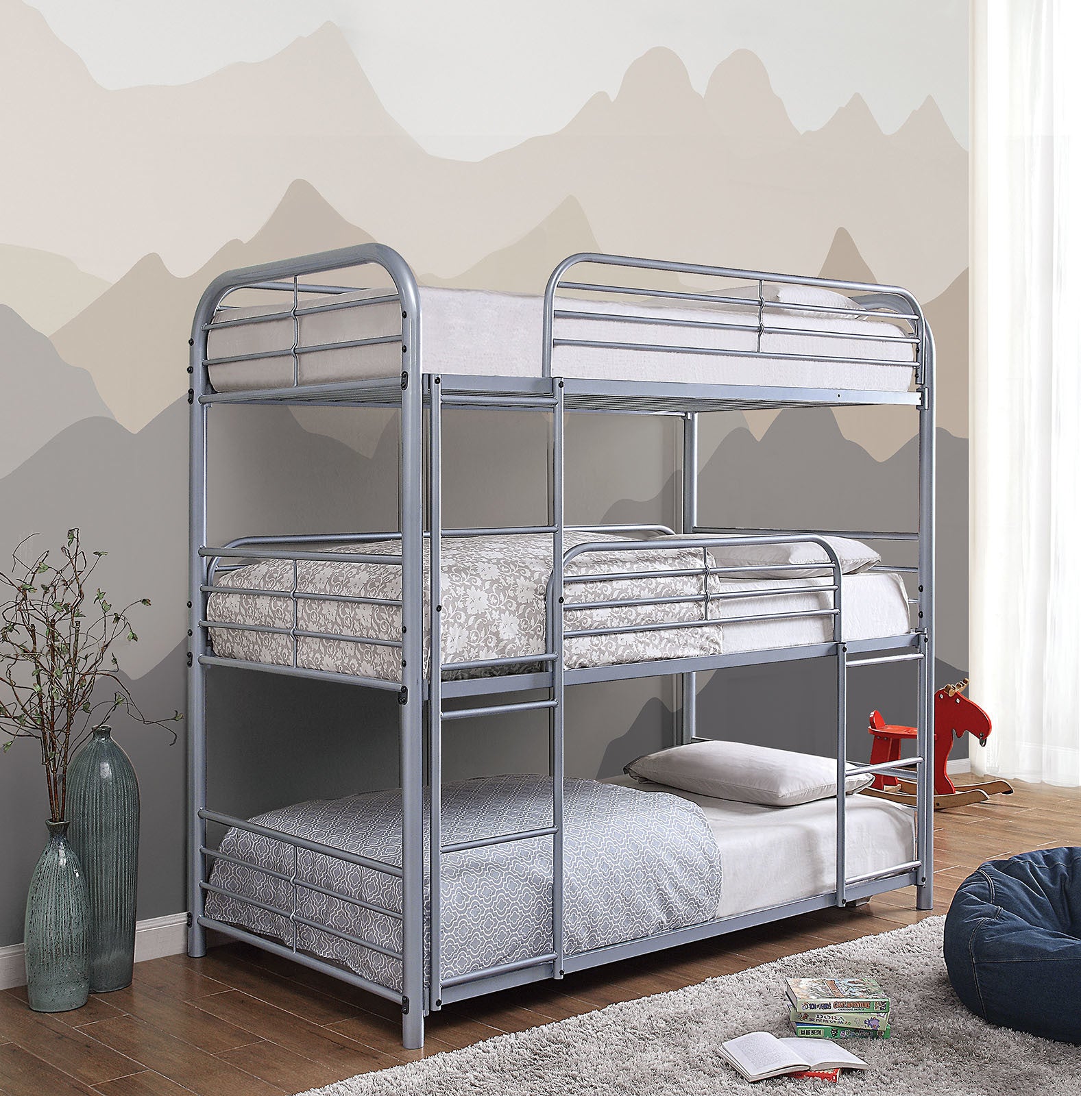 Twin Triple Decker Bed