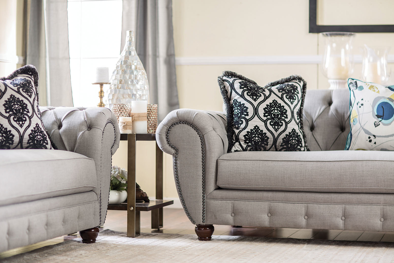 Loveseat, Gray