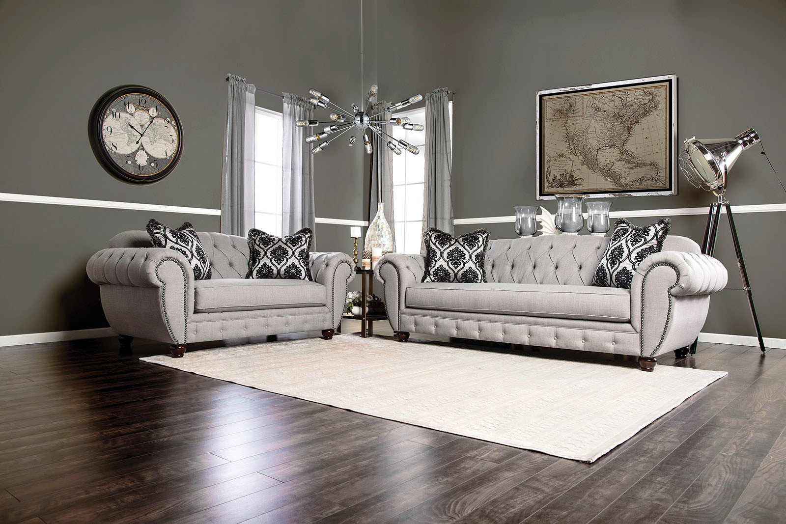 Loveseat, Gray