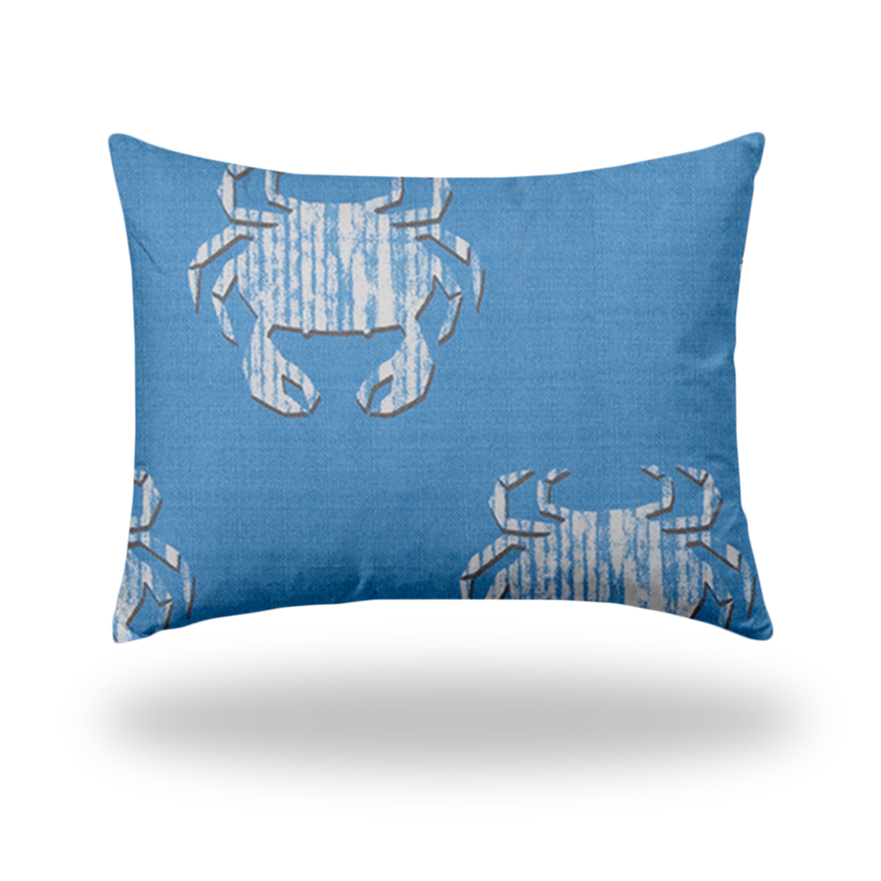 CRABBY Indoor/Outdoor Soft Royal Pillow, Envelope Cover with Insert, 12x16