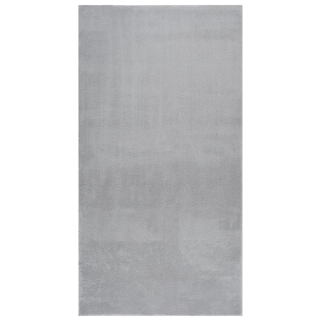 Shaggy Rug Gray 4'x6' Polyester