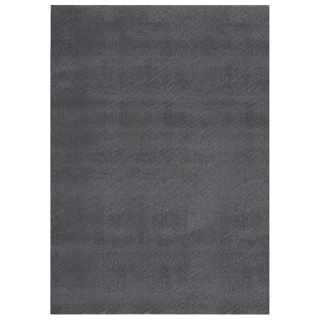 Shaggy Rug Anthracite 8'x10' Polyester