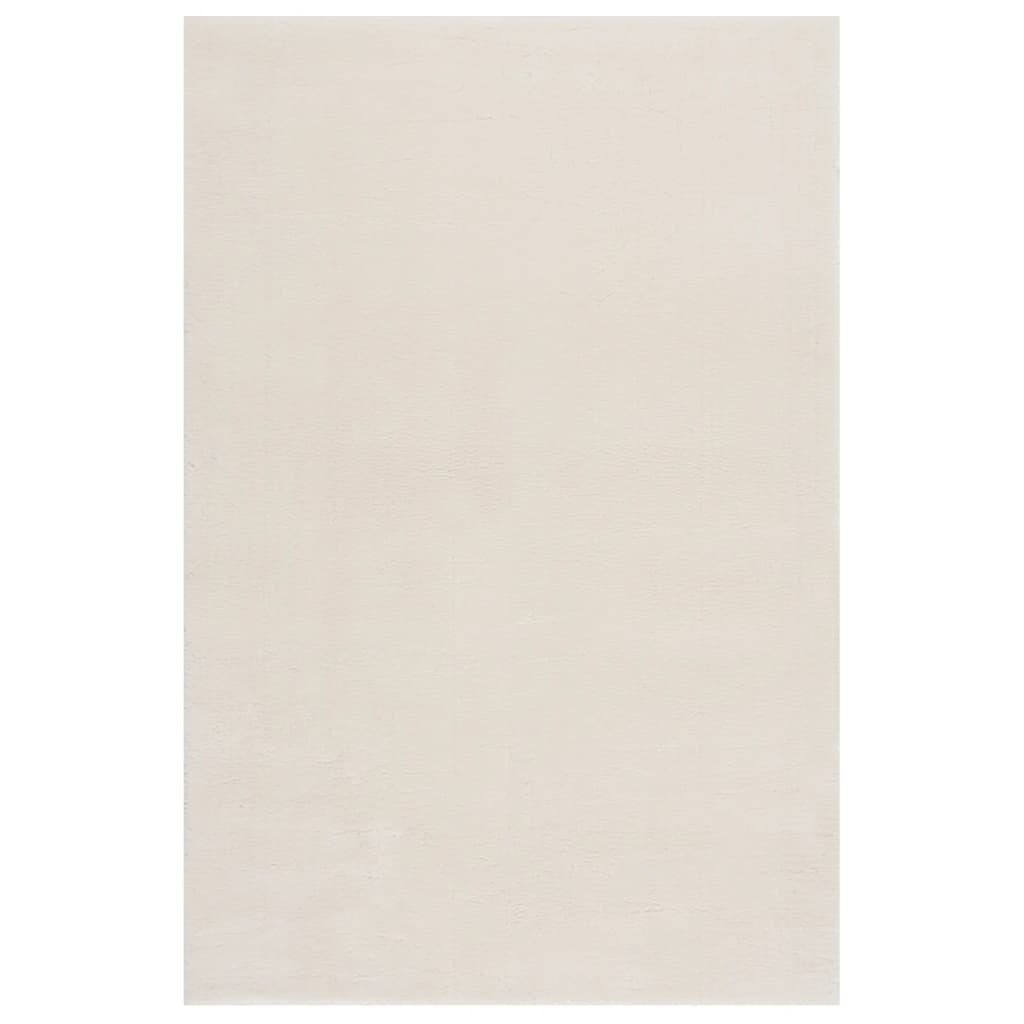 Shaggy Rug Cream White 8'x11' Polyester