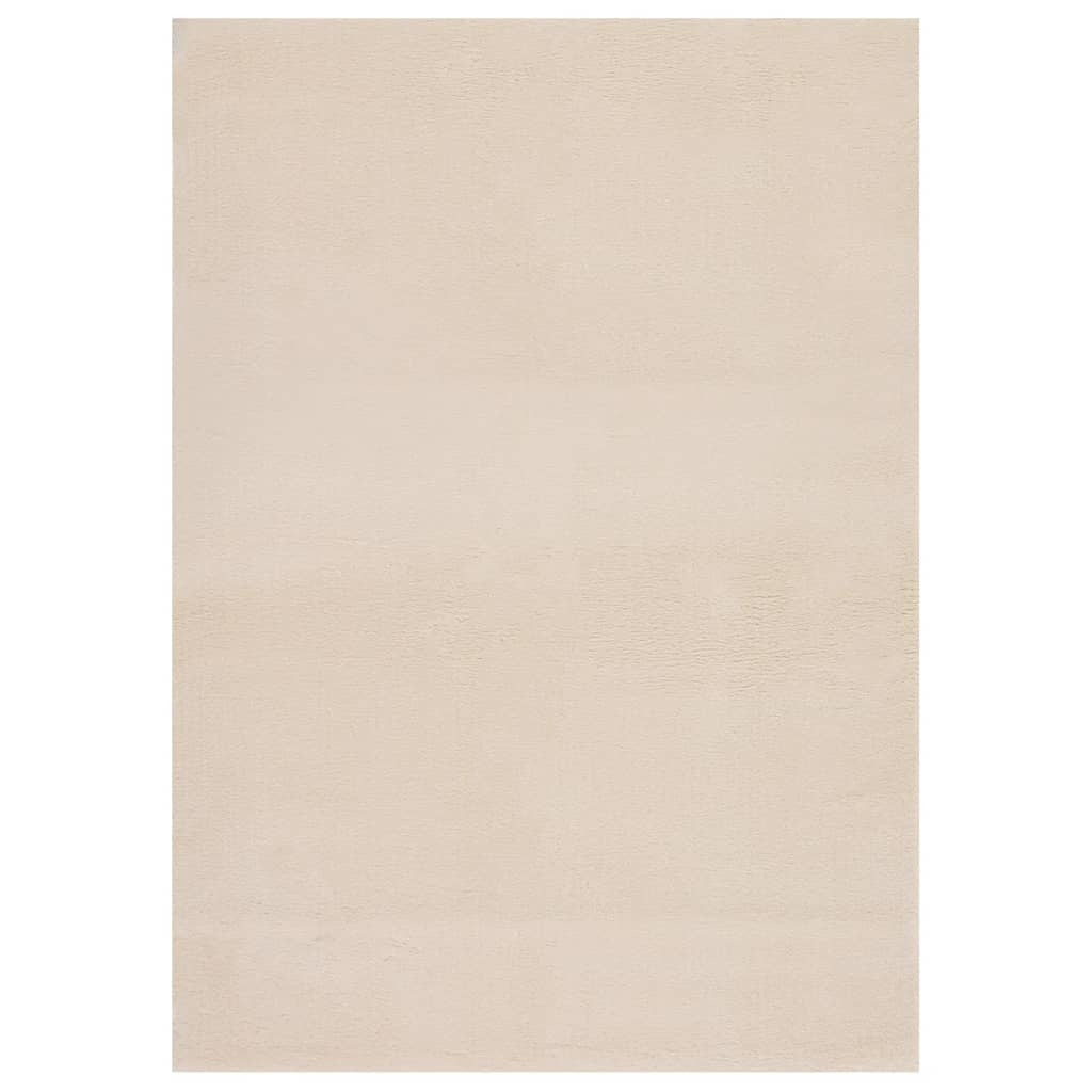 Shaggy Rug Beige 7'x9' Polyester