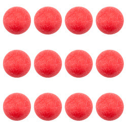 Pack of 12 Red Textured Foosballs