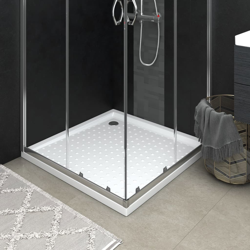 Shower Base Tray with Dots White 35.4"x35.4"x1.6" ABS