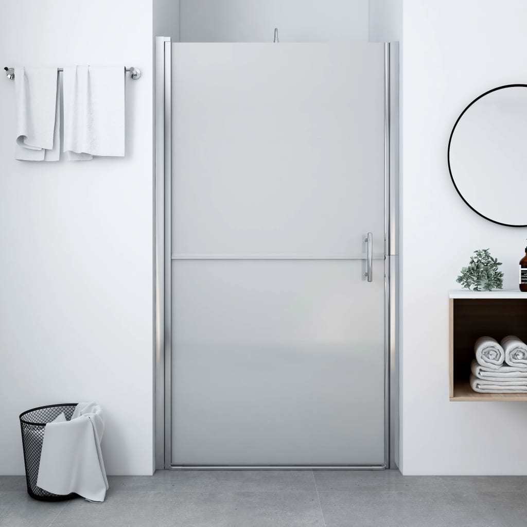 Shower Door Frost Tempered Glass 39.4"x70.1"