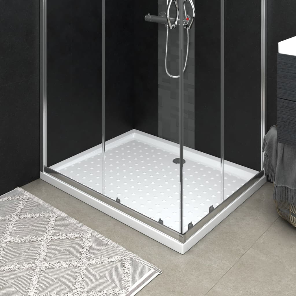 Shower Base Tray with Dots White 31.5"x39.4"x1.6" ABS