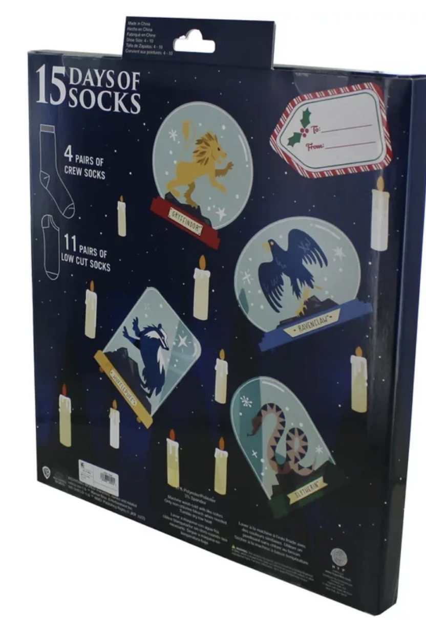 Harry Potter 15 Days of Socks Advent Calendar