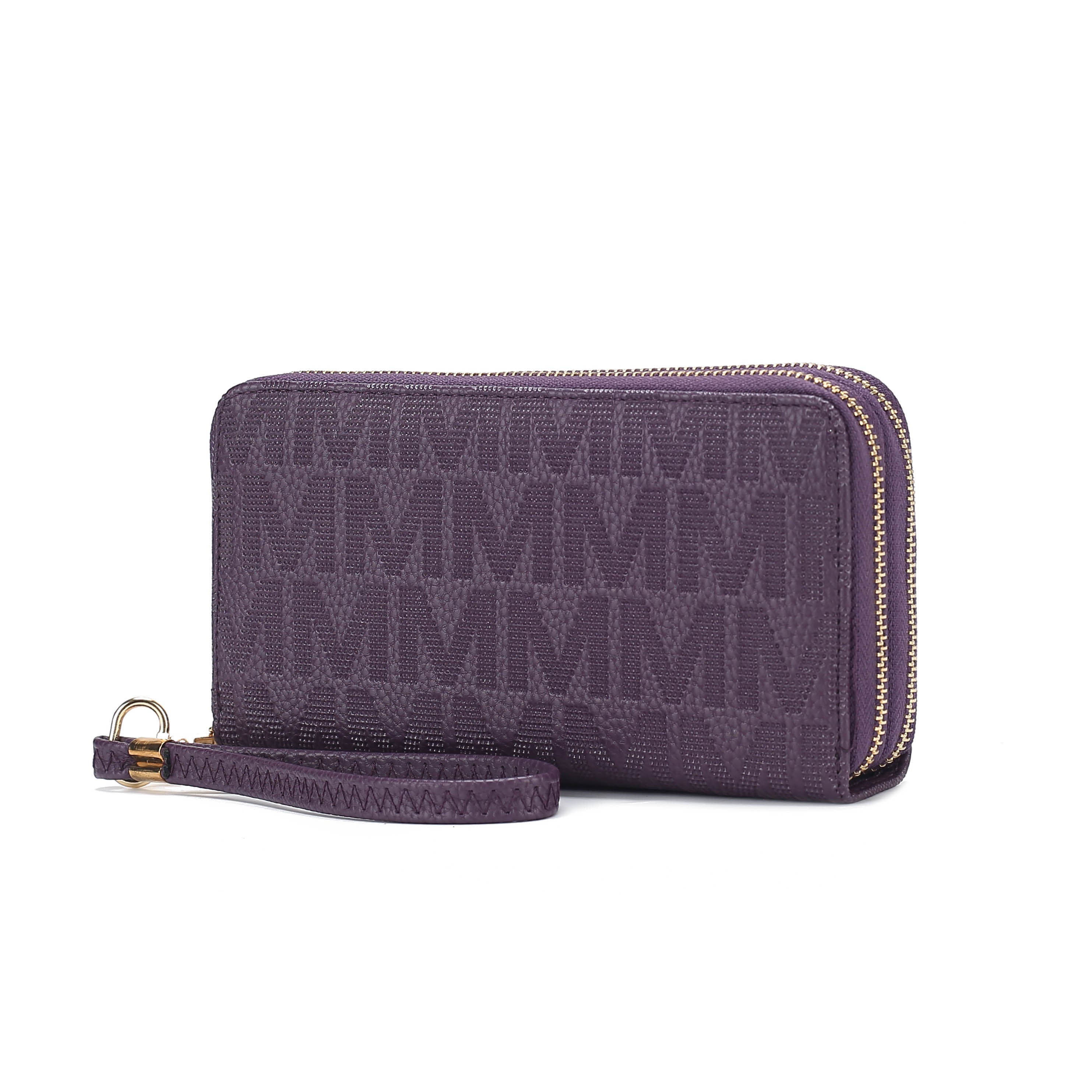 MKF Collection Lisbette Embossed M Signature Wallet by Mia k