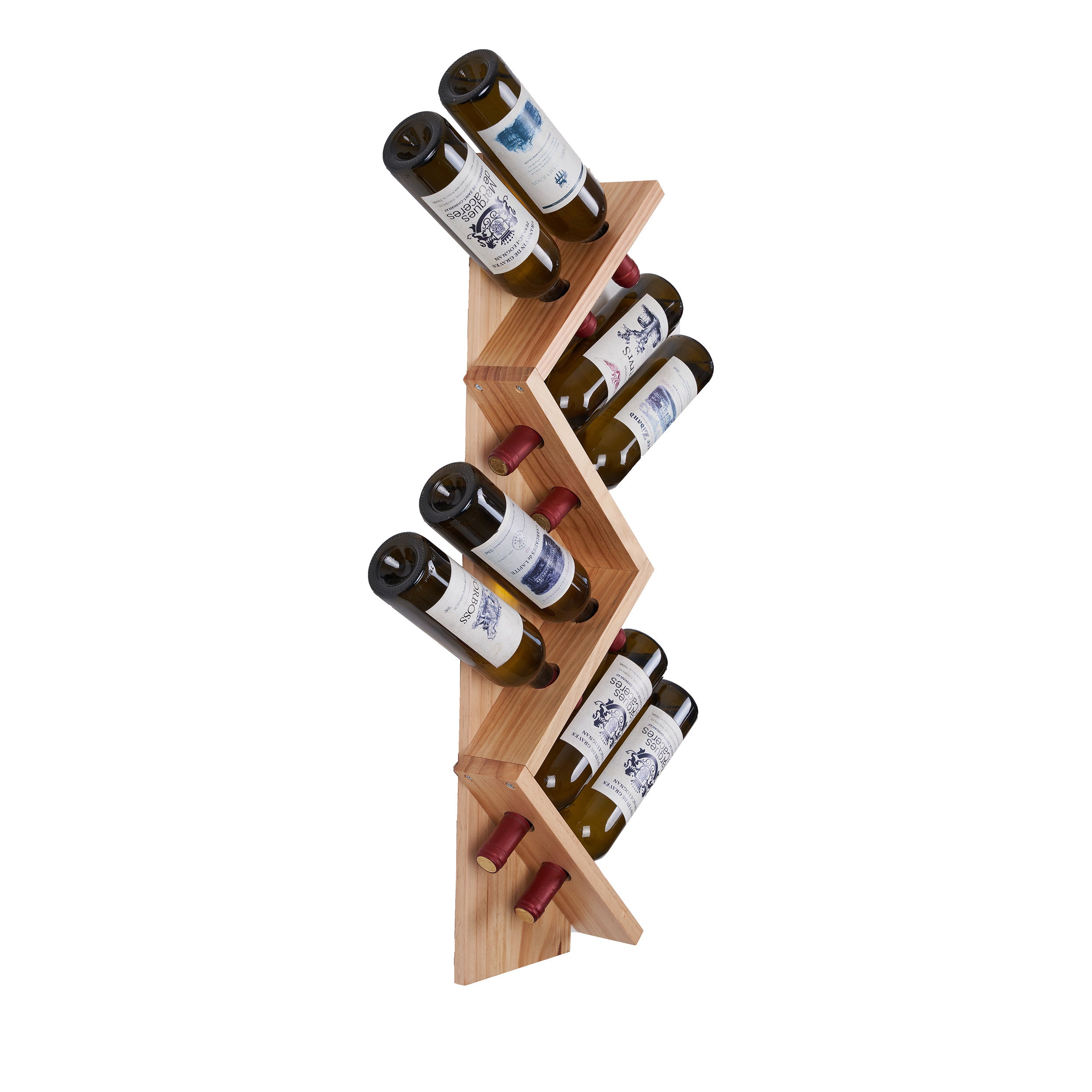 Vertical Z wine rack/wine rack wall mounted/Solid wood wine rack /Home wine rack/Living room wine rack