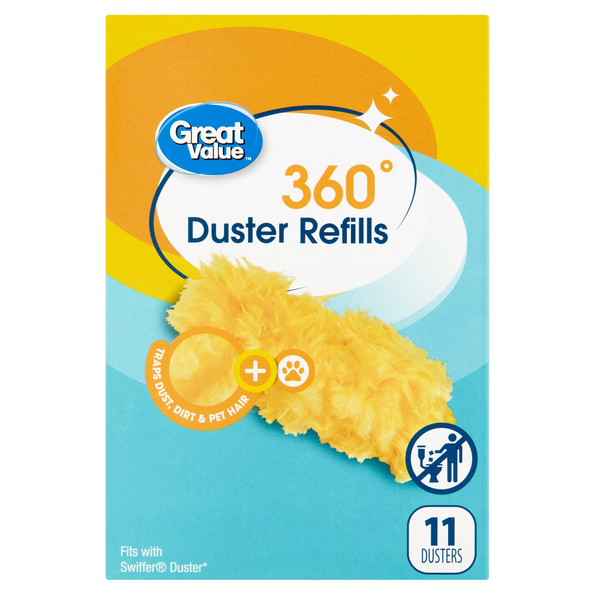 Great Value 360 Duster Refill, 11 Count