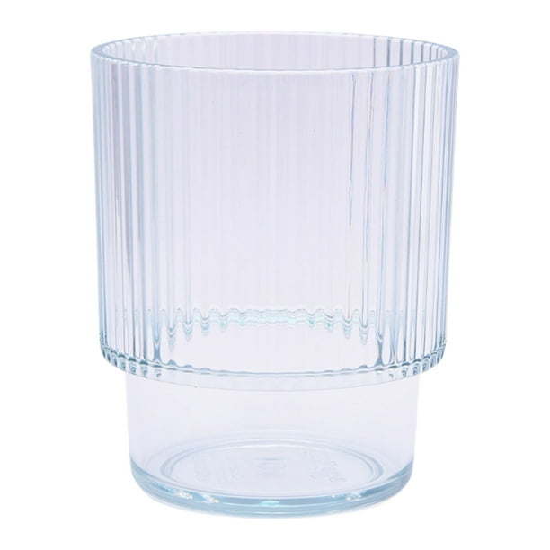 Better Homes & Gardens 14-Ounce Tritan Short Ribbed Tumbler, Clear