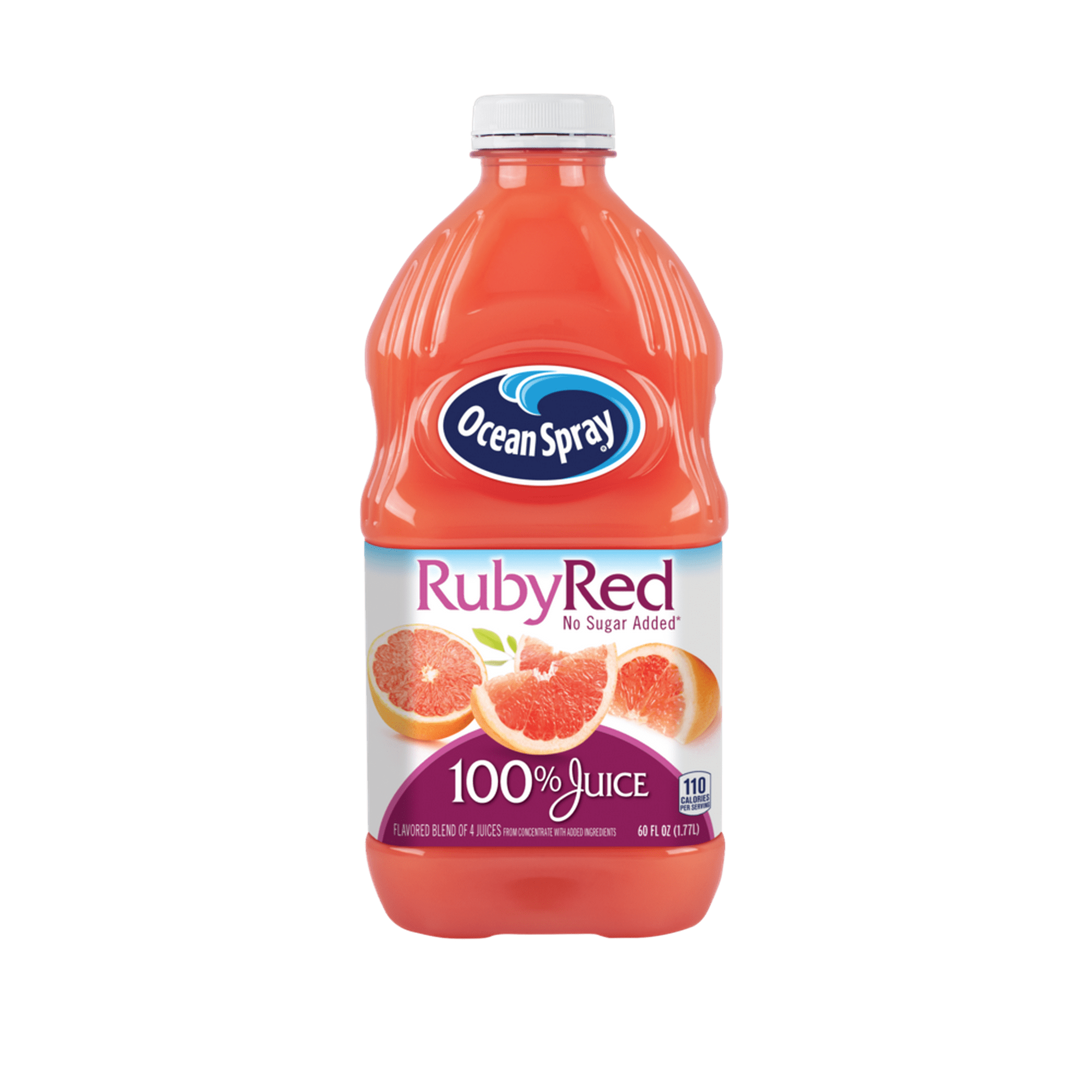 Ocean Spray 100% Juice, Ruby Red Grapefruit, 60 fl oz