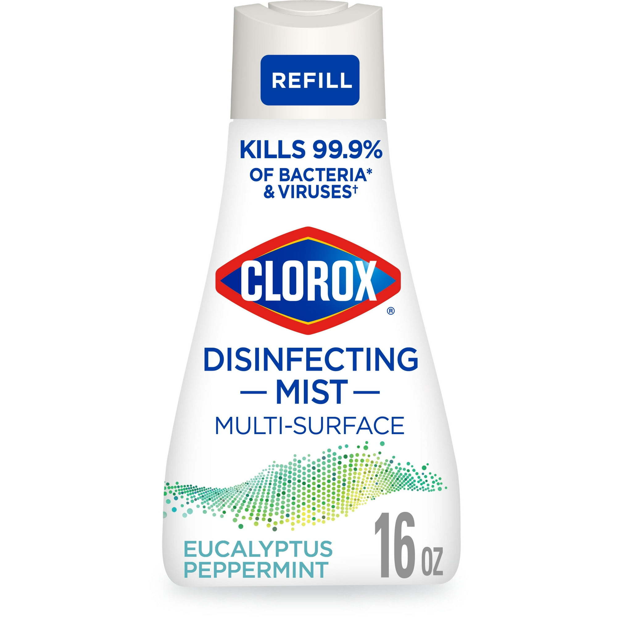 Clorox Disinfectant Mist Refill, Multi-Surface Spray, Eucalyptus Peppermint, 16 oz