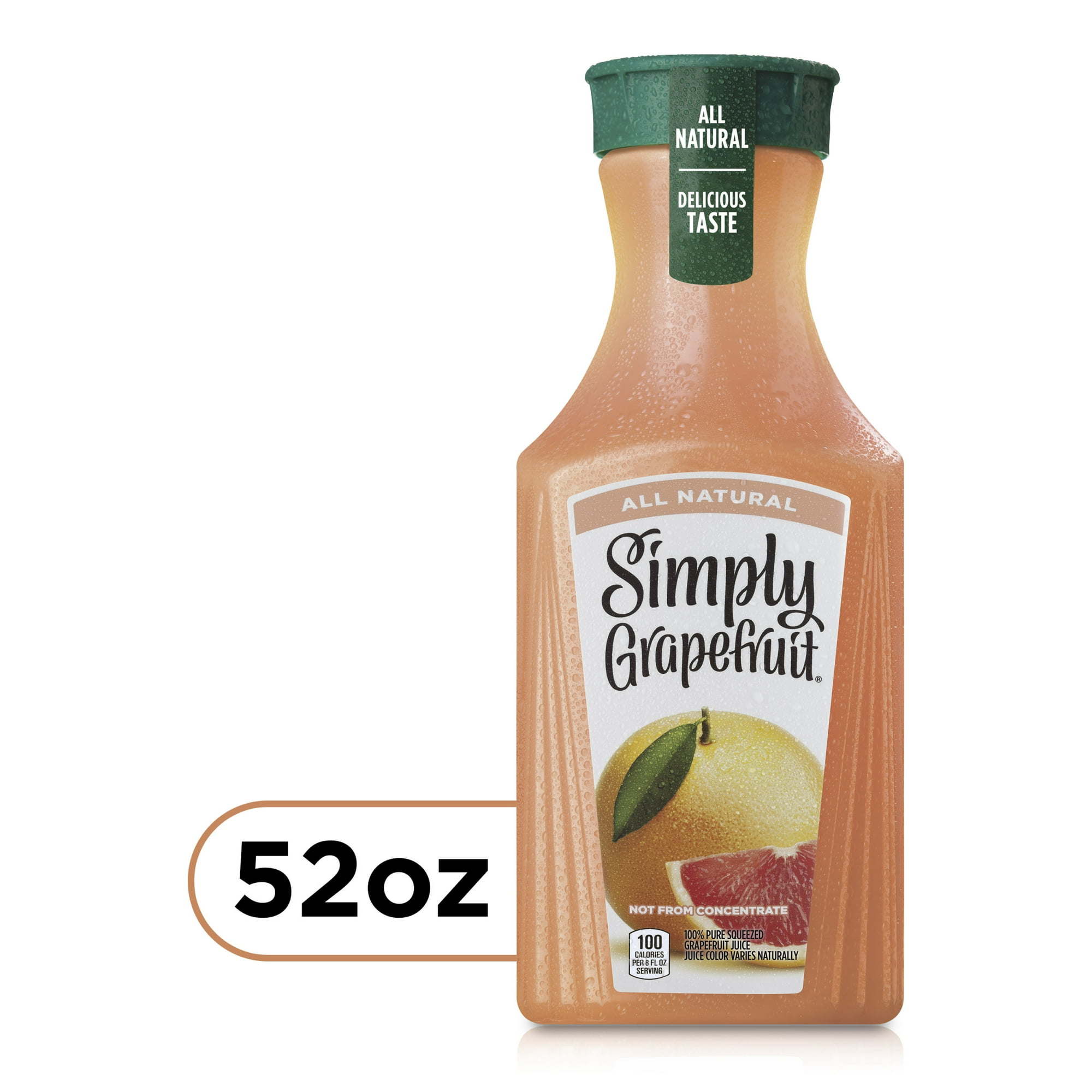 Simply Non GMO All Natural Grapefruit Juice, 52 fl oz Bottle