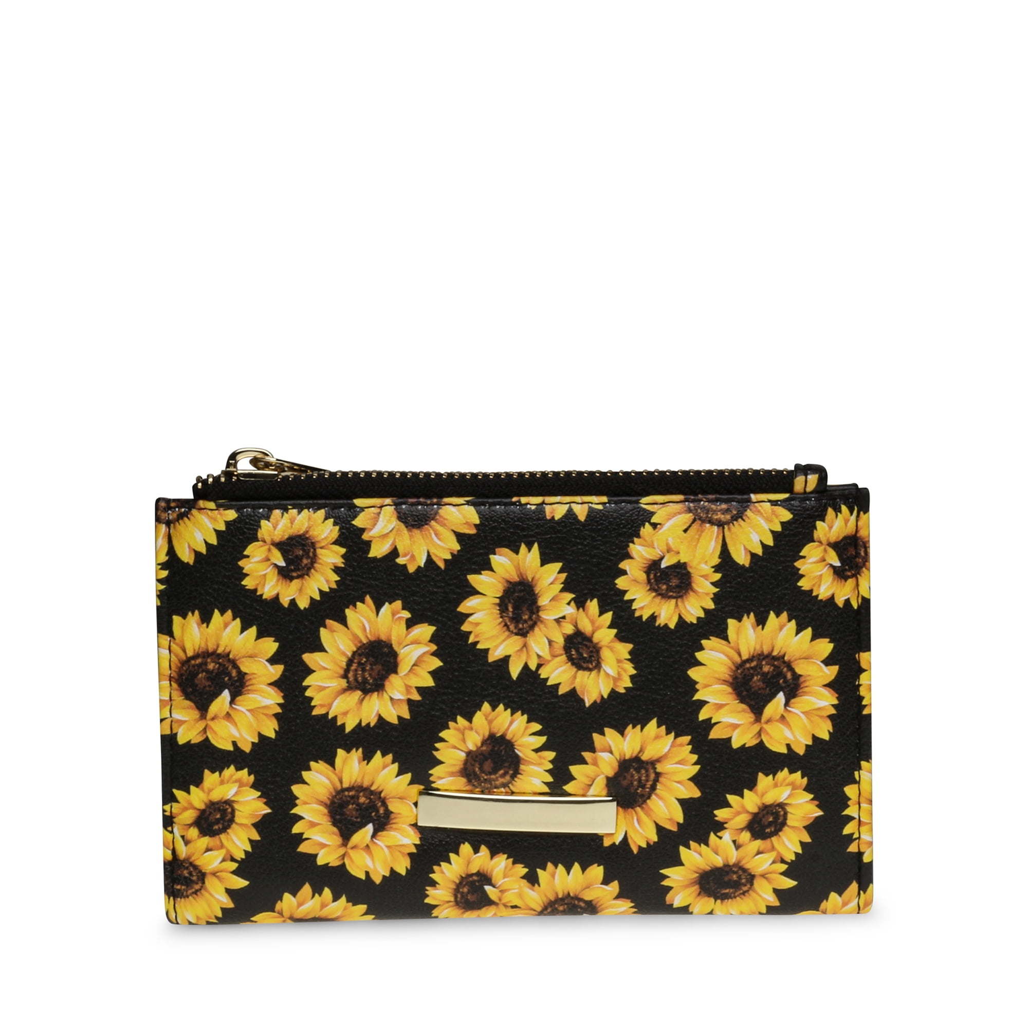 No Boundaries Women's Snap Wallet, Sunflower Black