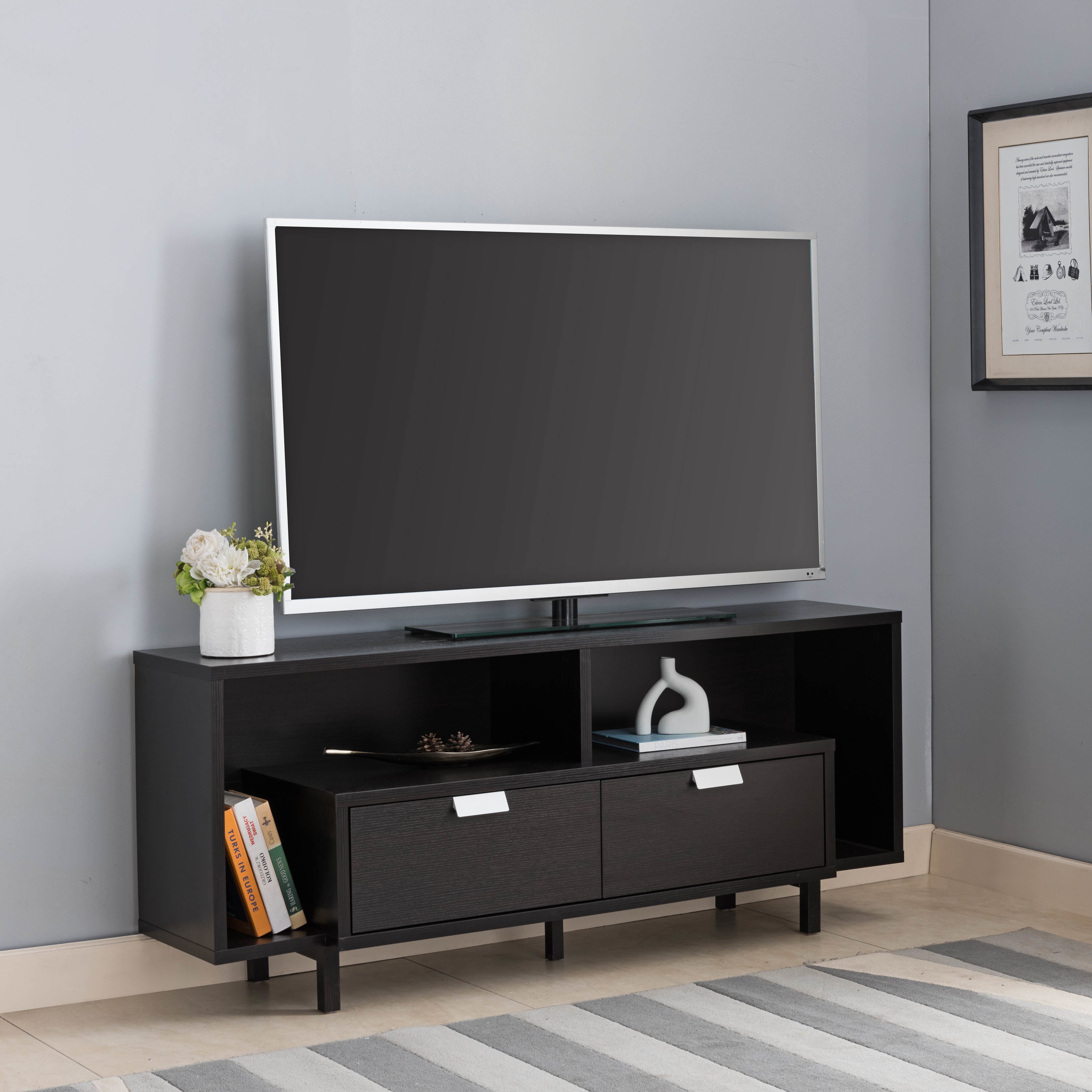 ID USA 212957 TV Stand Red Cocoa