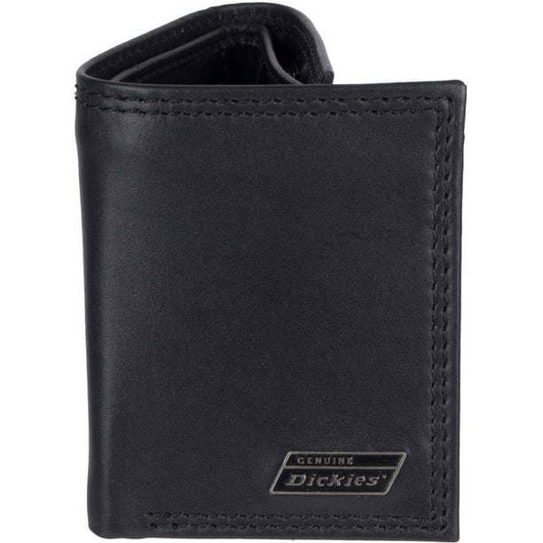 Genuine Dickies Men's RFID Leather Extra Capacity Trifold Wallet