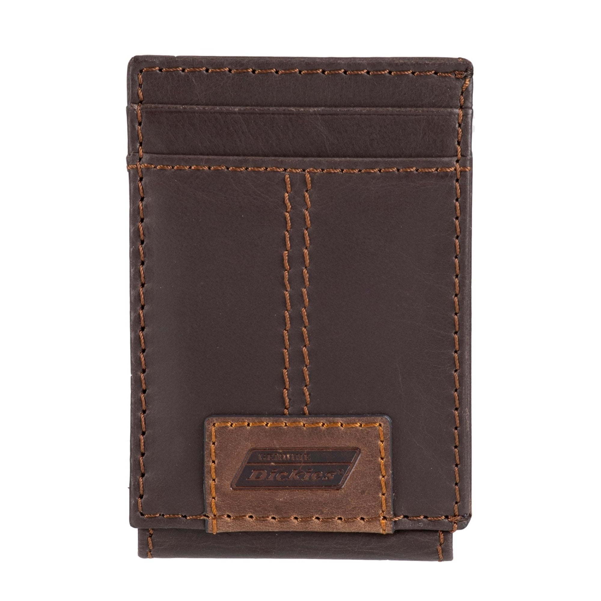 Genuine Dickies Men's RFID Leather Magnetic Front Pocket Wallet