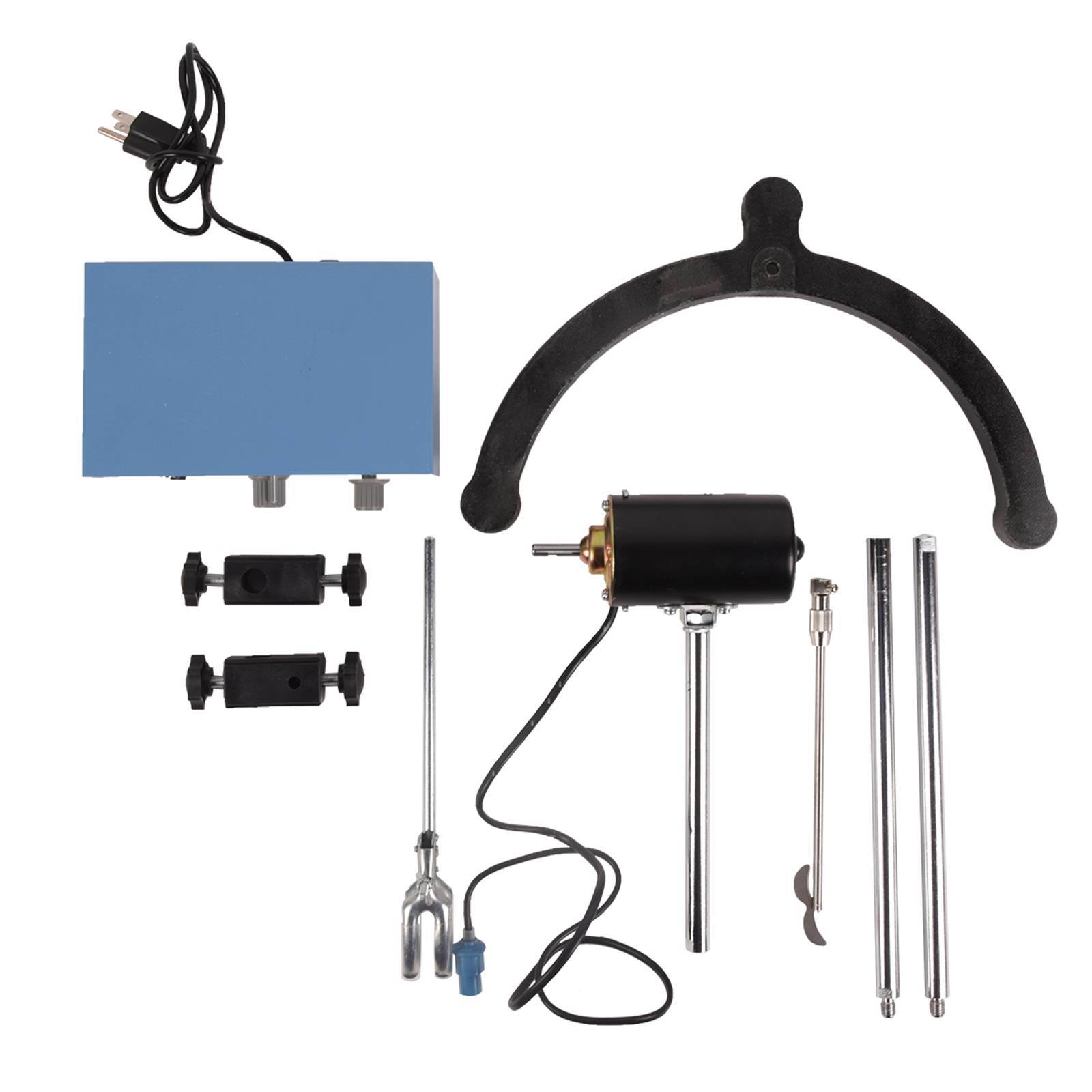 Electric Stirrer Plate Overhead Stirrer Mixer 0-3000rpm Adjustable Overhead Stirrer 0-120min for Lab Mechanical Mixer, 220V