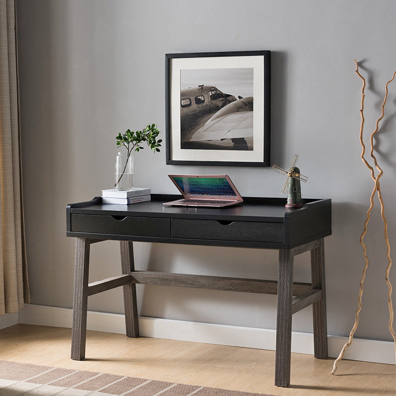 ID USA 171956 Desk Black & Distressed Grey