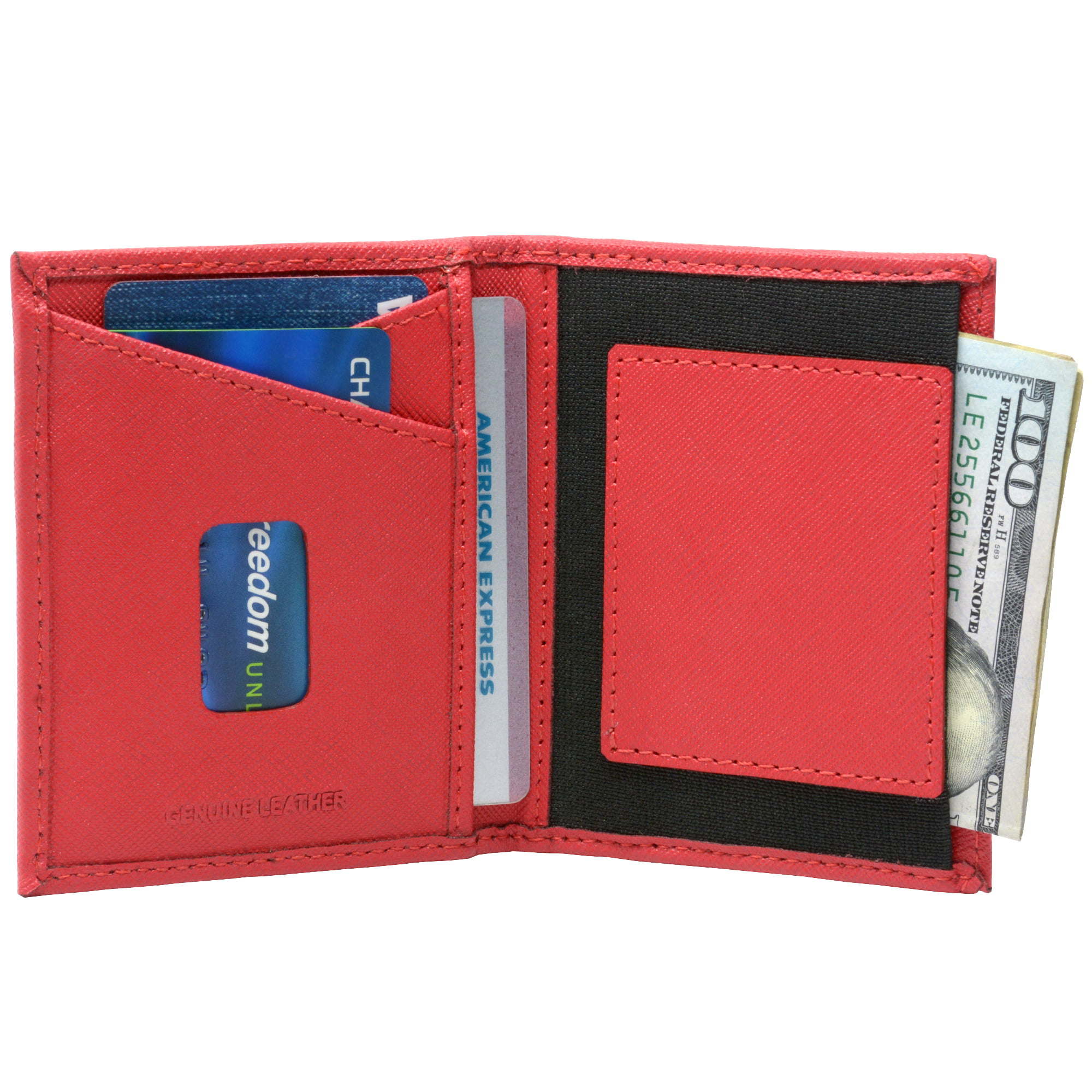 Alpine Swiss RFID Blocking Slim Front Pocket Wallet Leather Business Card Case