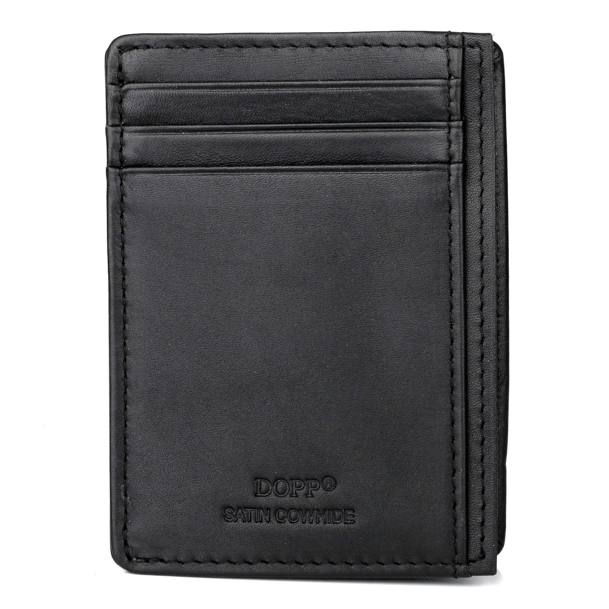 Dopp Men's Regatta Front Pocket Get-Away Leather, Black