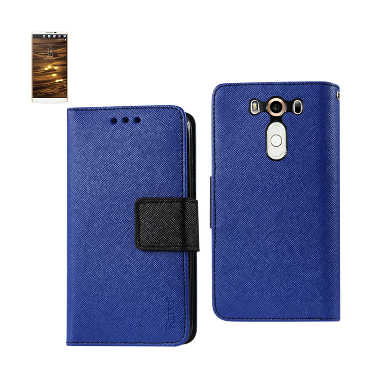 Lg V10 3-in-1 Wallet Case In Navy