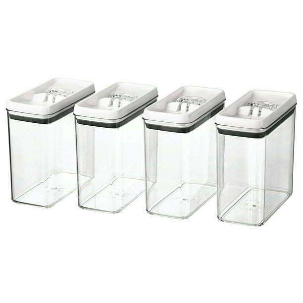 Better Homes & Gardens Canister Pack of 4 - Flip-Tite 11.5 Cup Rectangular Food Storage Container Set