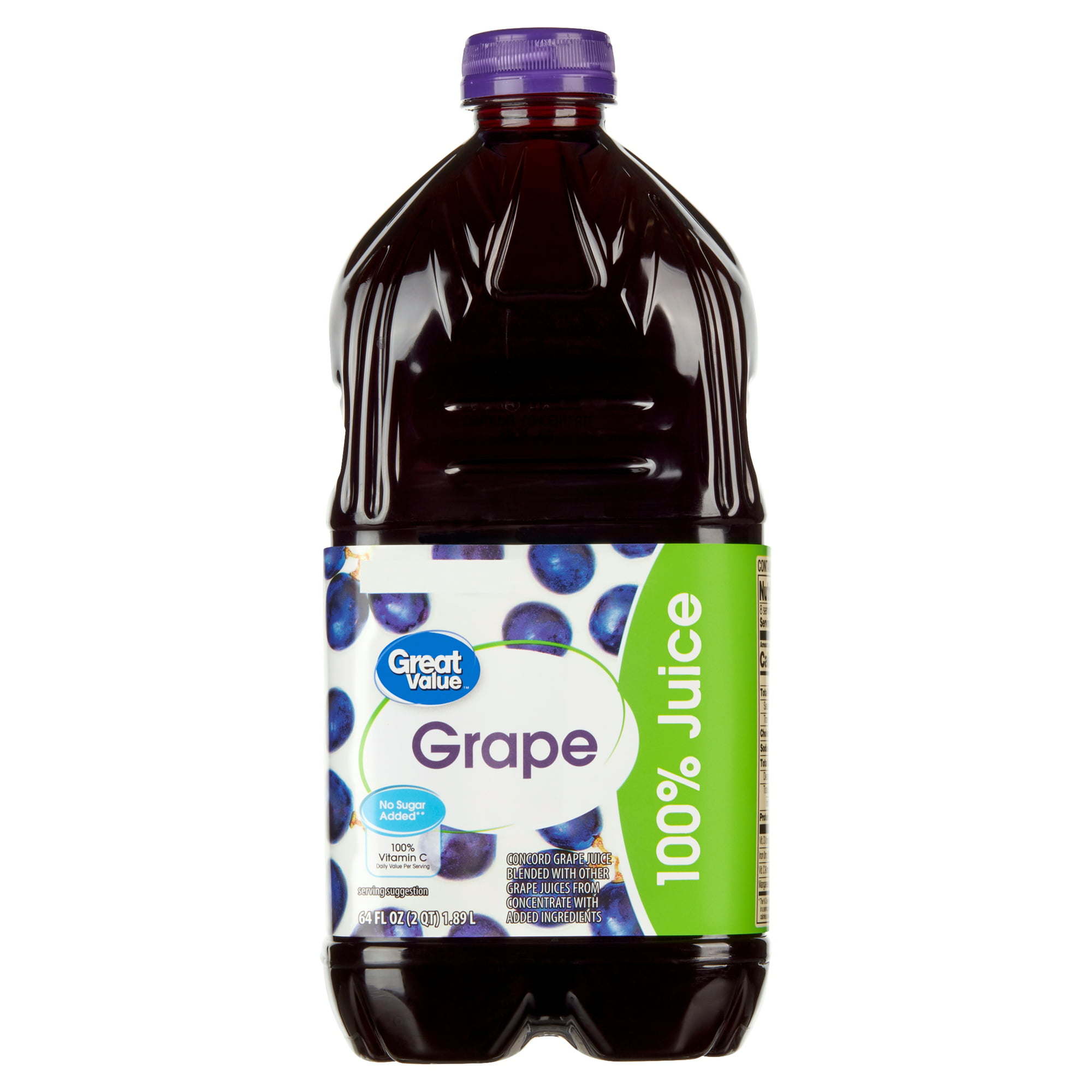 Great Value 100% Grape Juice, 64 fl oz