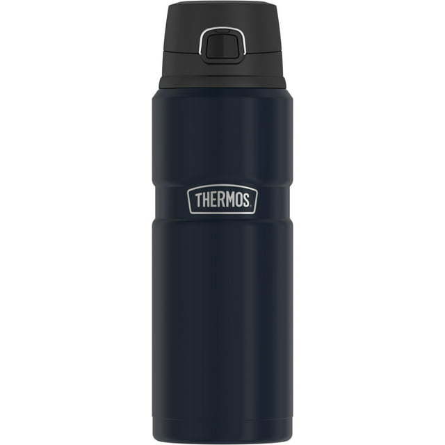 Thermos Stainless King Vacuum Insulated Stainless Steel Drink Bottle, 24oz, Matte Midnight Blue