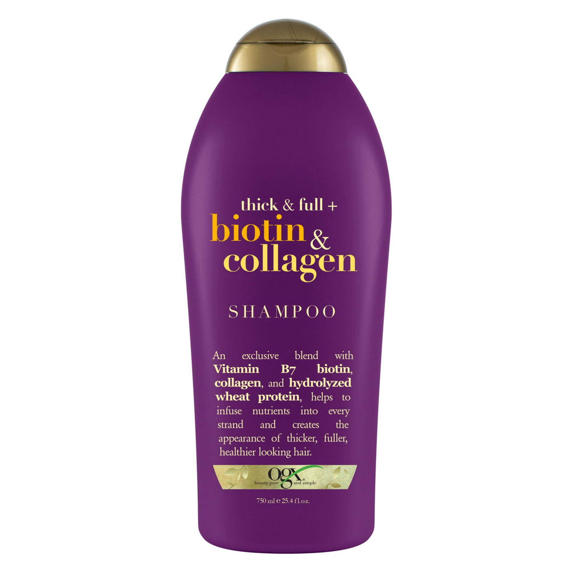 OGX Thick & Full + Biotin & Collagen Volumizing Daily Shampoo, 25.4 fl oz