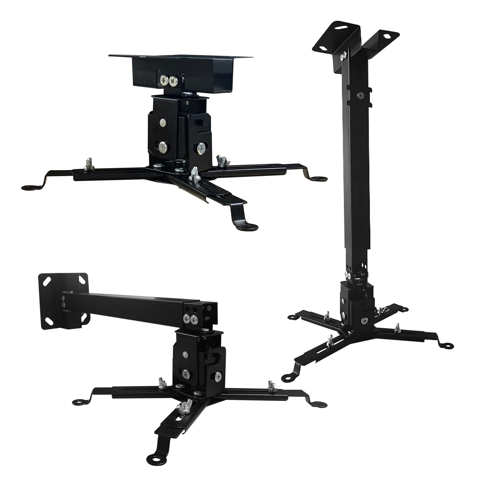 Projector Stabd HD Ceiling Mount Universal Black Extendable Bracket TILT Wall Mount Hanger Supports up to 40 lbs Mounting for Most Projectors Video - 5 Core PS 01 BLK