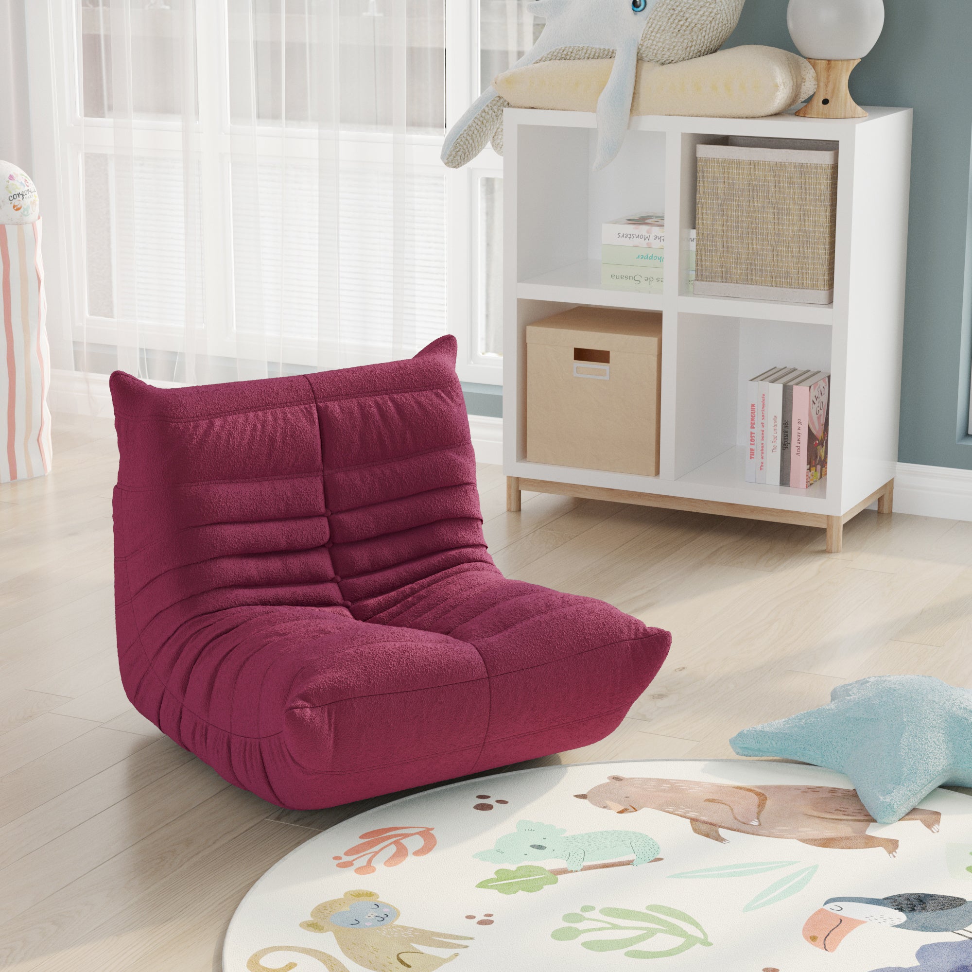 Children's lazy single-seat sofa-Use location living room, bedroom-suitable for children-purple