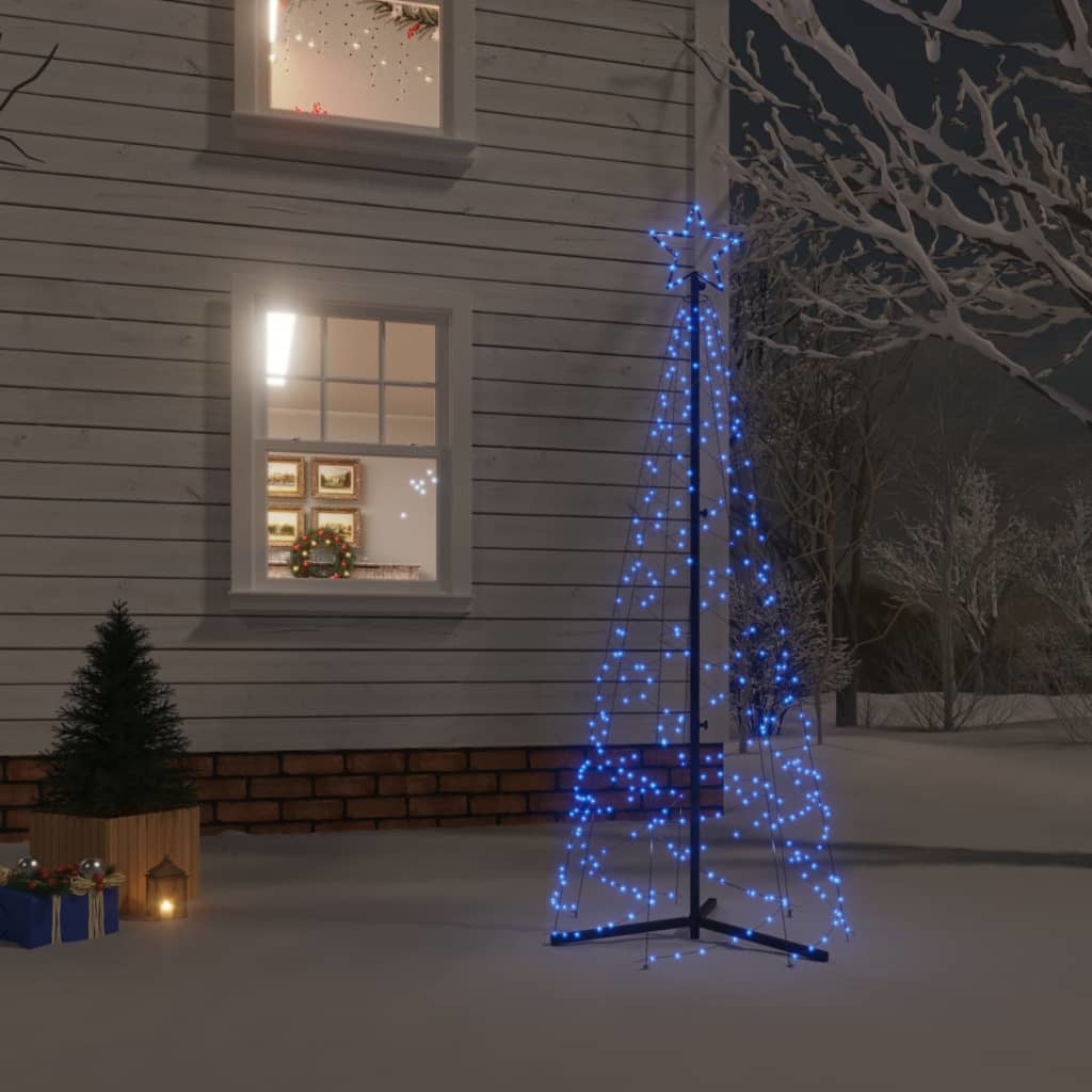 Christmas Cone Tree Blue 200 LEDs 2x6 ft