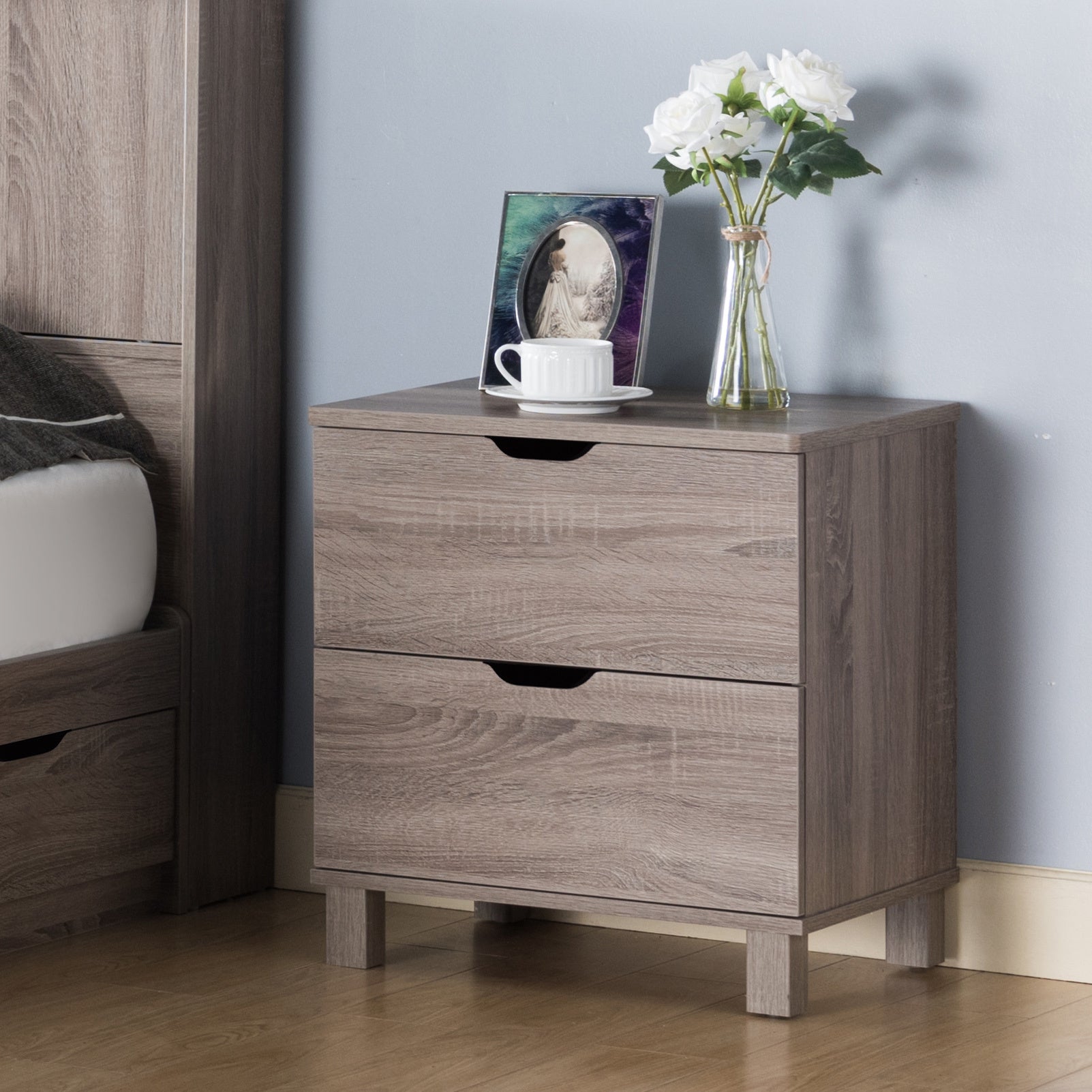 ID USA Y1403 Nightstand Dark Taupe