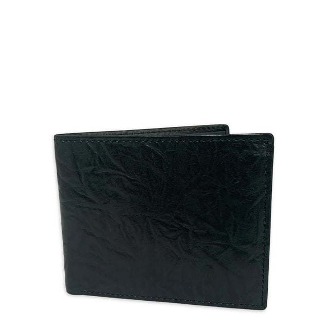 George Men's Leather Bi-Fold Wallet with Card Case