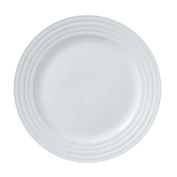 Better Homes & Gardens Anniston Porcelain Round-Shaped Dinner Plate, white, ceramic plate