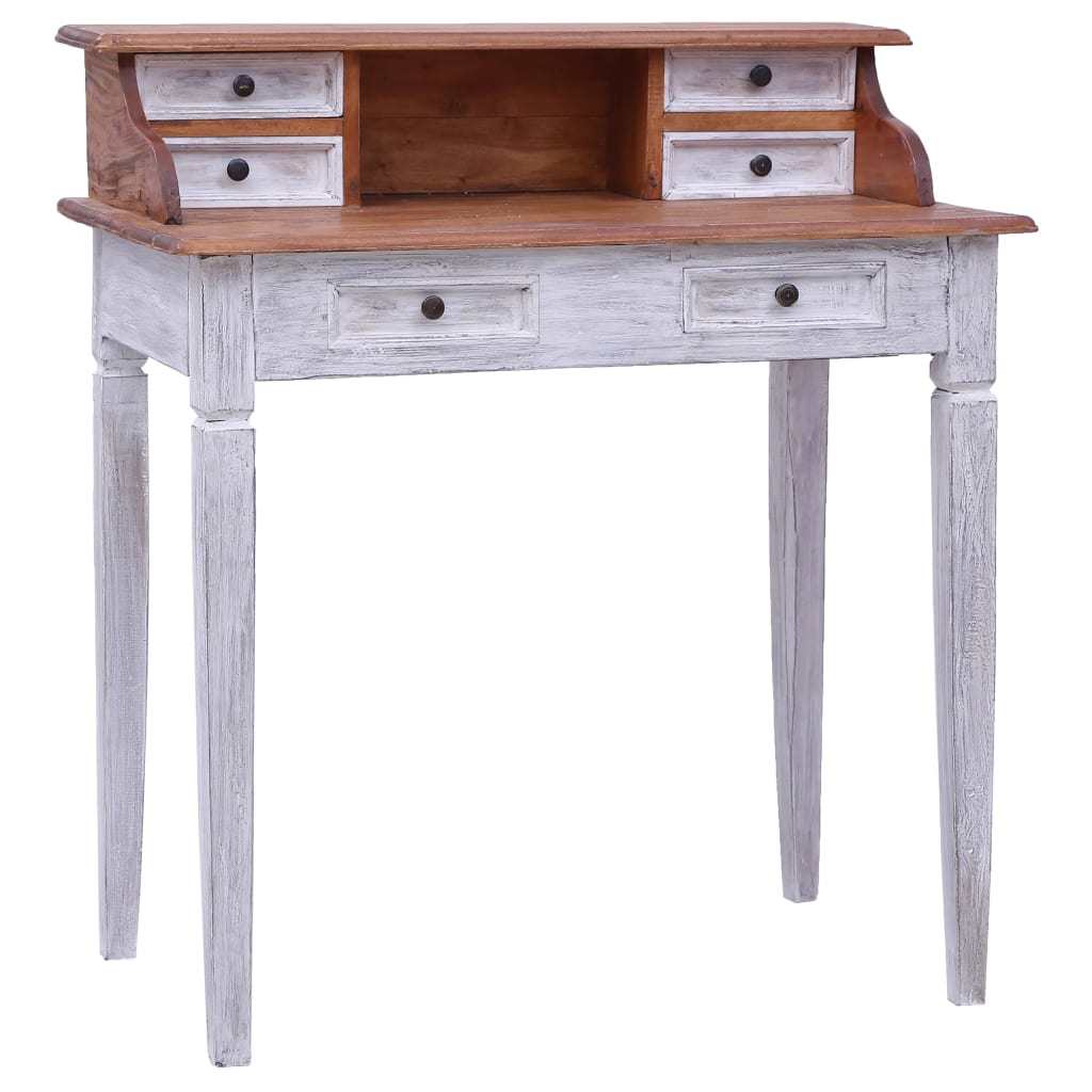 Writing Desk with Drawers 35.4"x19.7"x39.8" Solid Reclaimed Wood