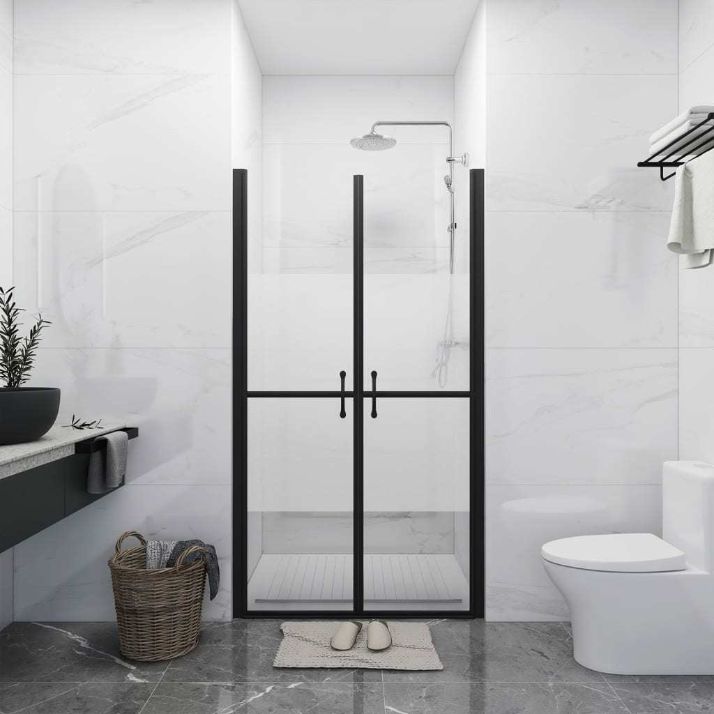 Shower Door Half Frosted ESG (34.6"-35.8")x74.8"