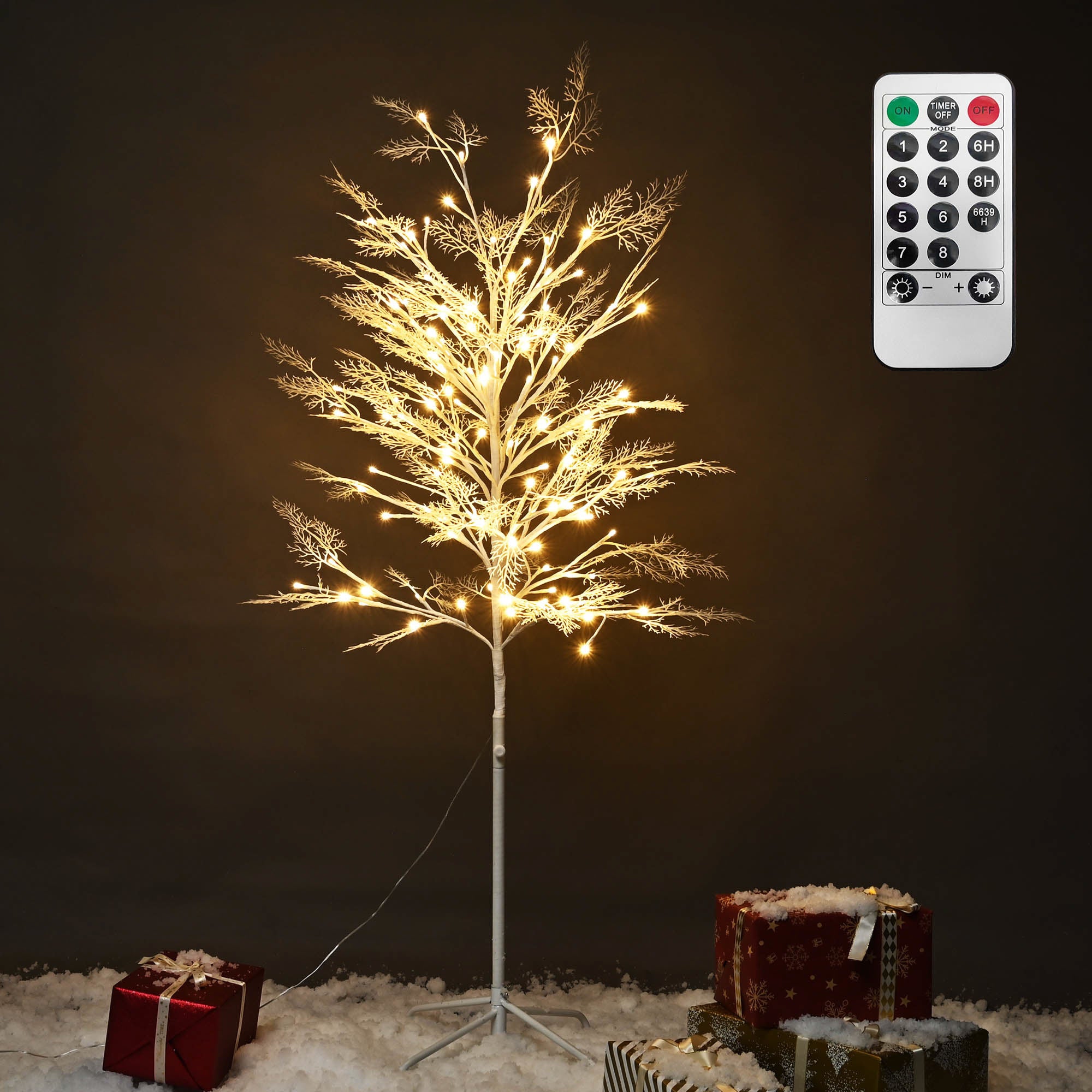 5 ft Lighted Cypress Tree
